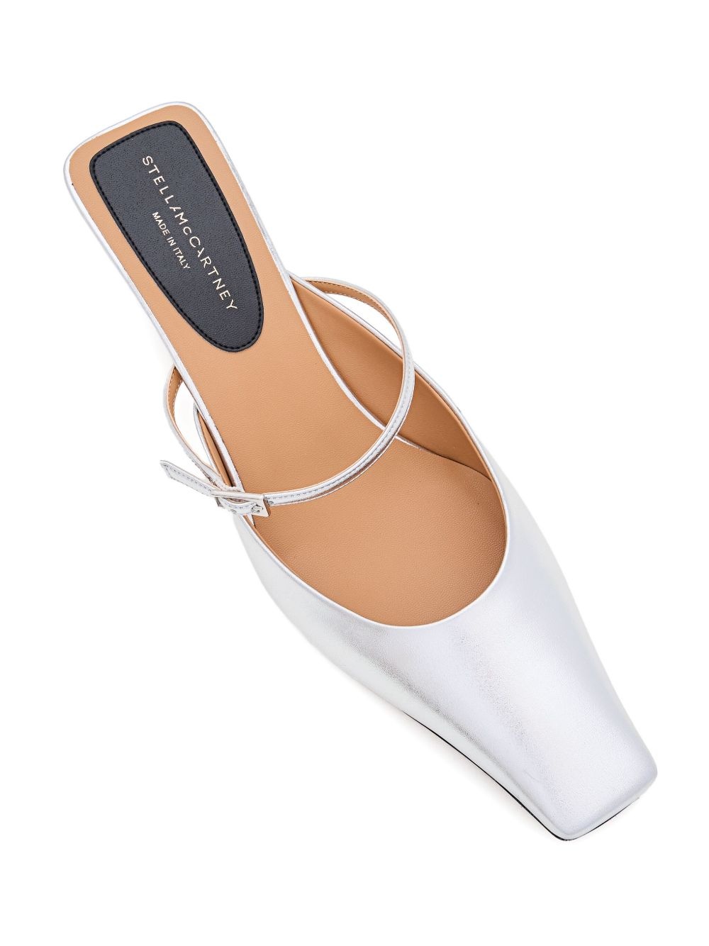 90mm buckle-fastening slingback mules - 4