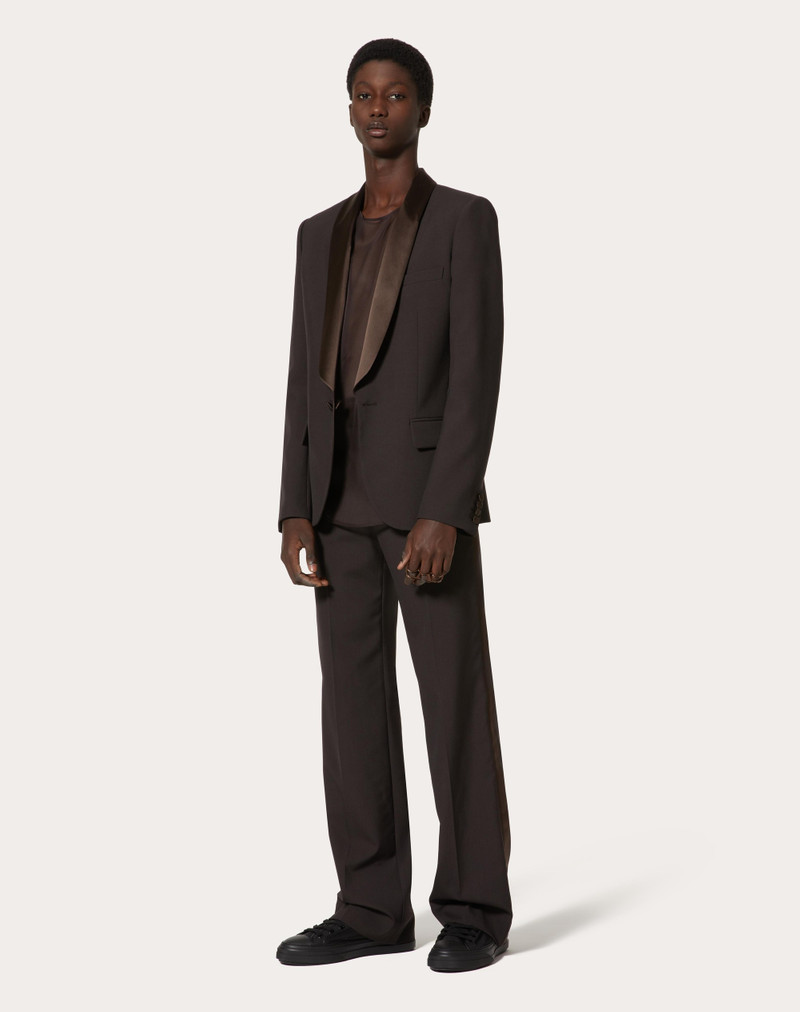 Valentino WOOL DINNER JACKET WITH MAISON VALENTINO TAILORING LABEL AND CHIFFON INNER BIB outlook