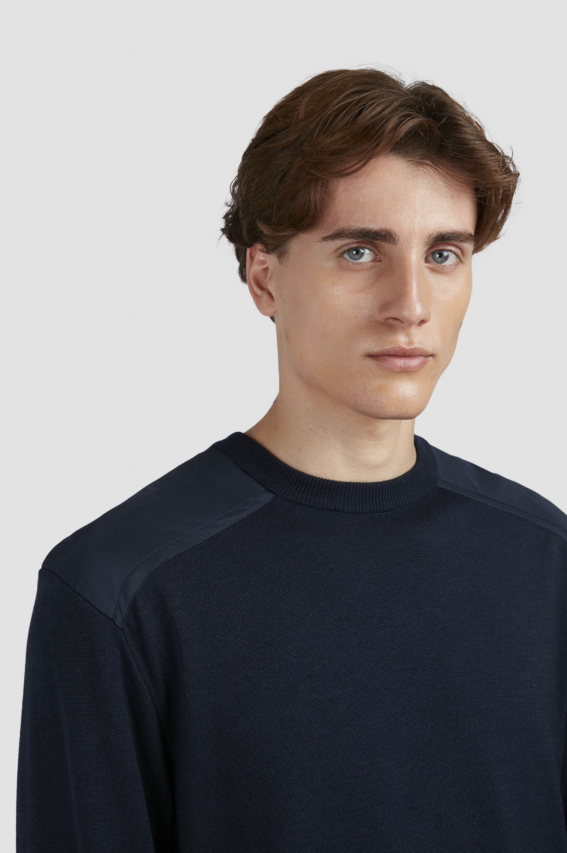 WOOL AND SILK CREWNECK SWEATER - 4