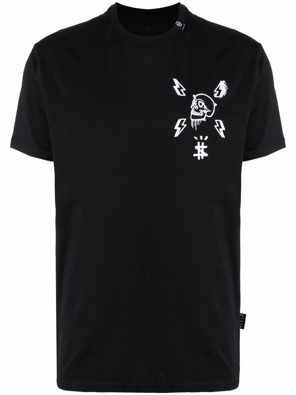 skull-print cotton T-shirt - 1