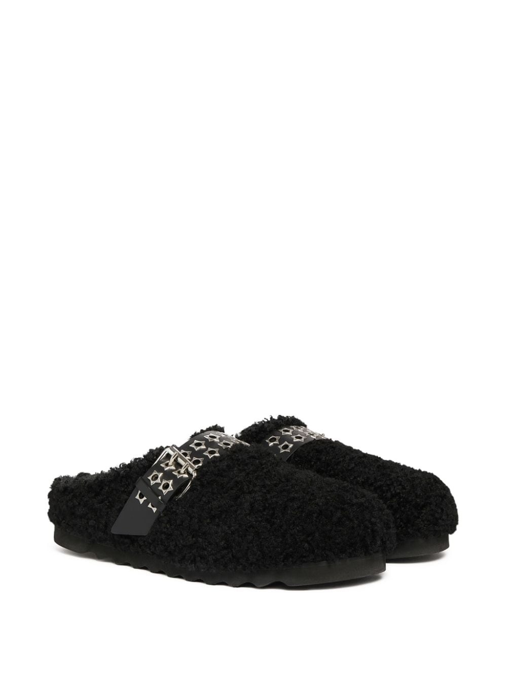 Elyse faux-shearling clogs - 2