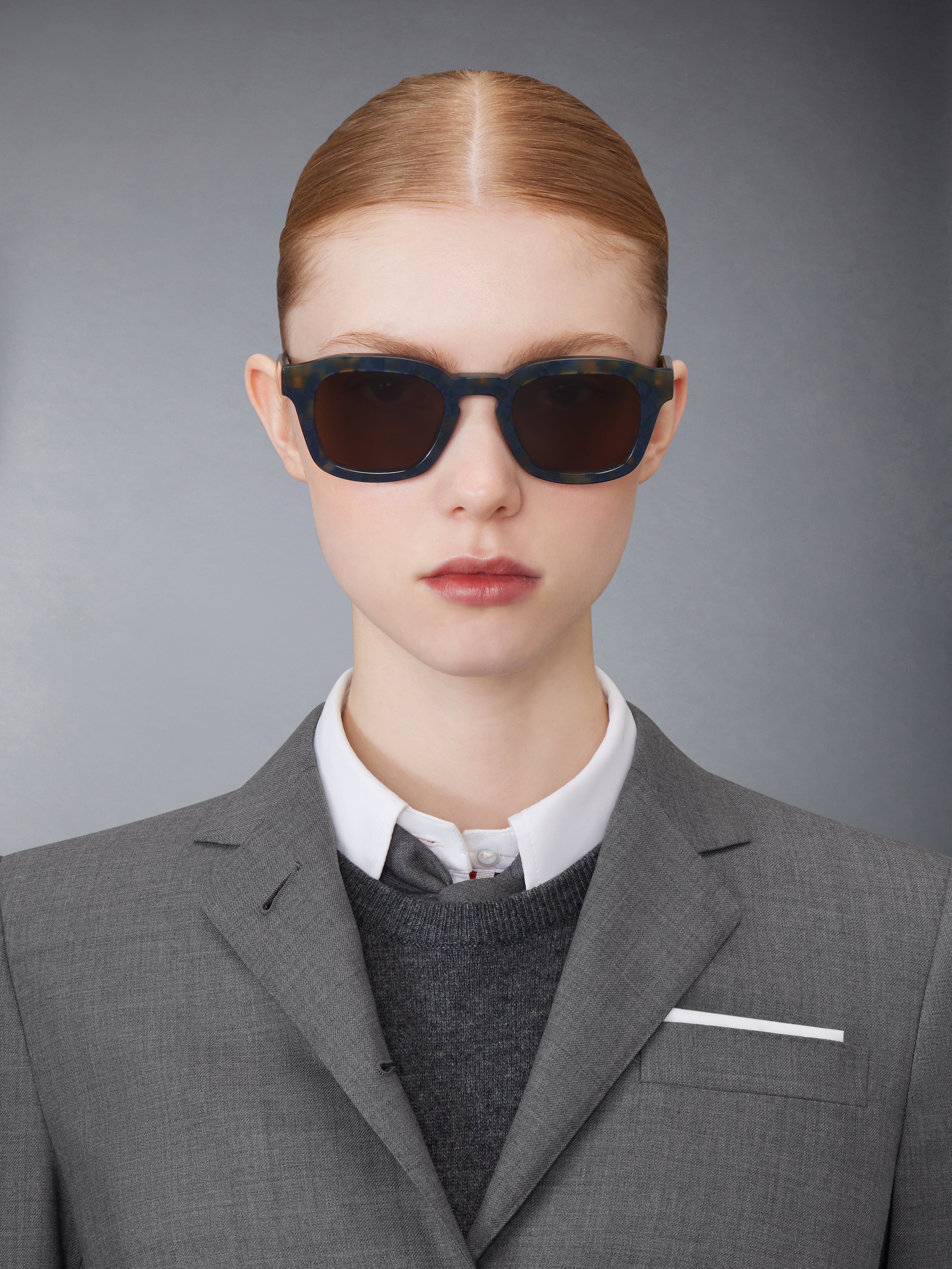 Tortoise Acetate Rectangular Sunglasses - 2