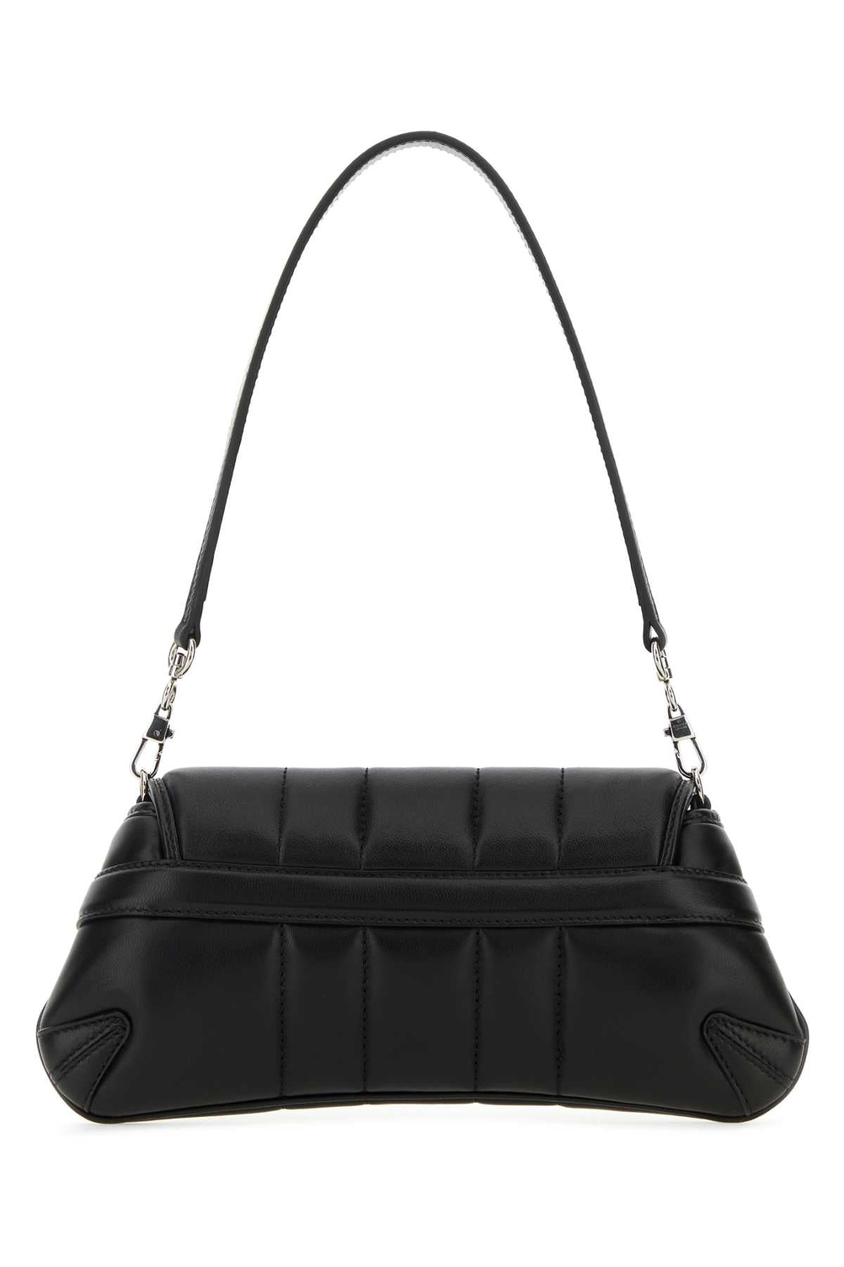 Gucci Women Black Small Gucci Horsebit Chain Leather Shoulder Bag - 3