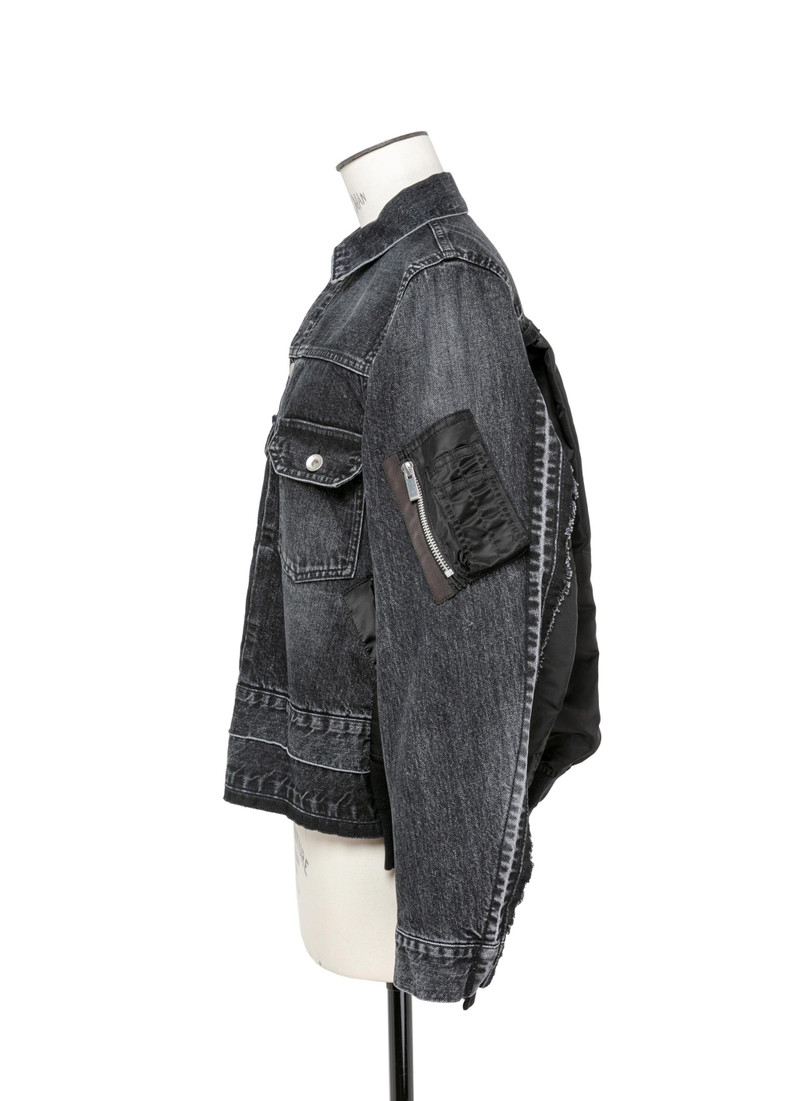 sacai Denim x Nylon Twill Jacket outlook