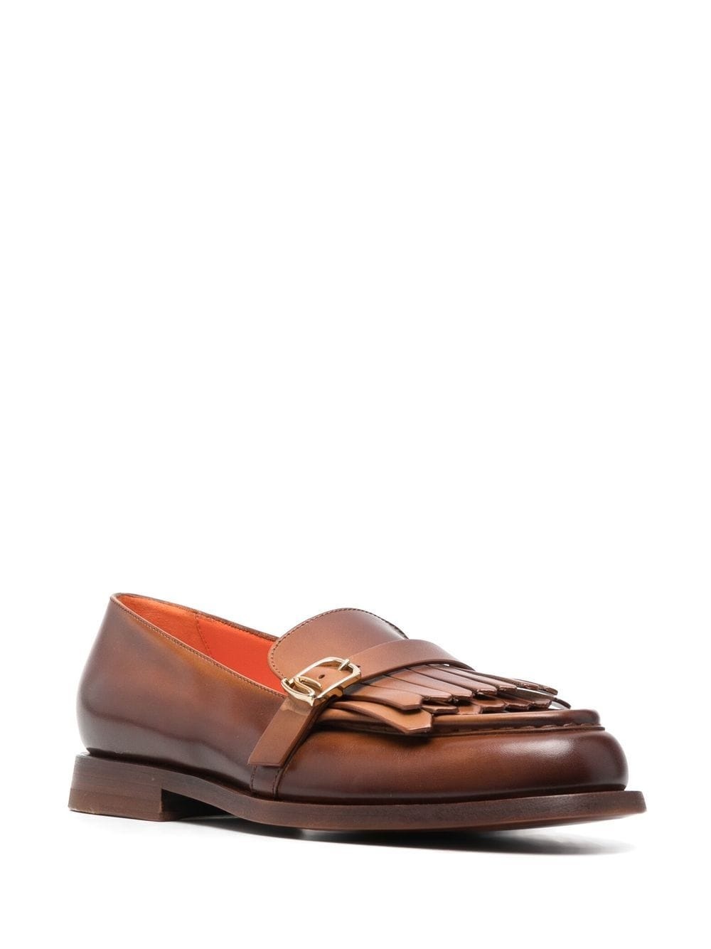 fringe-detail leather loafers - 2