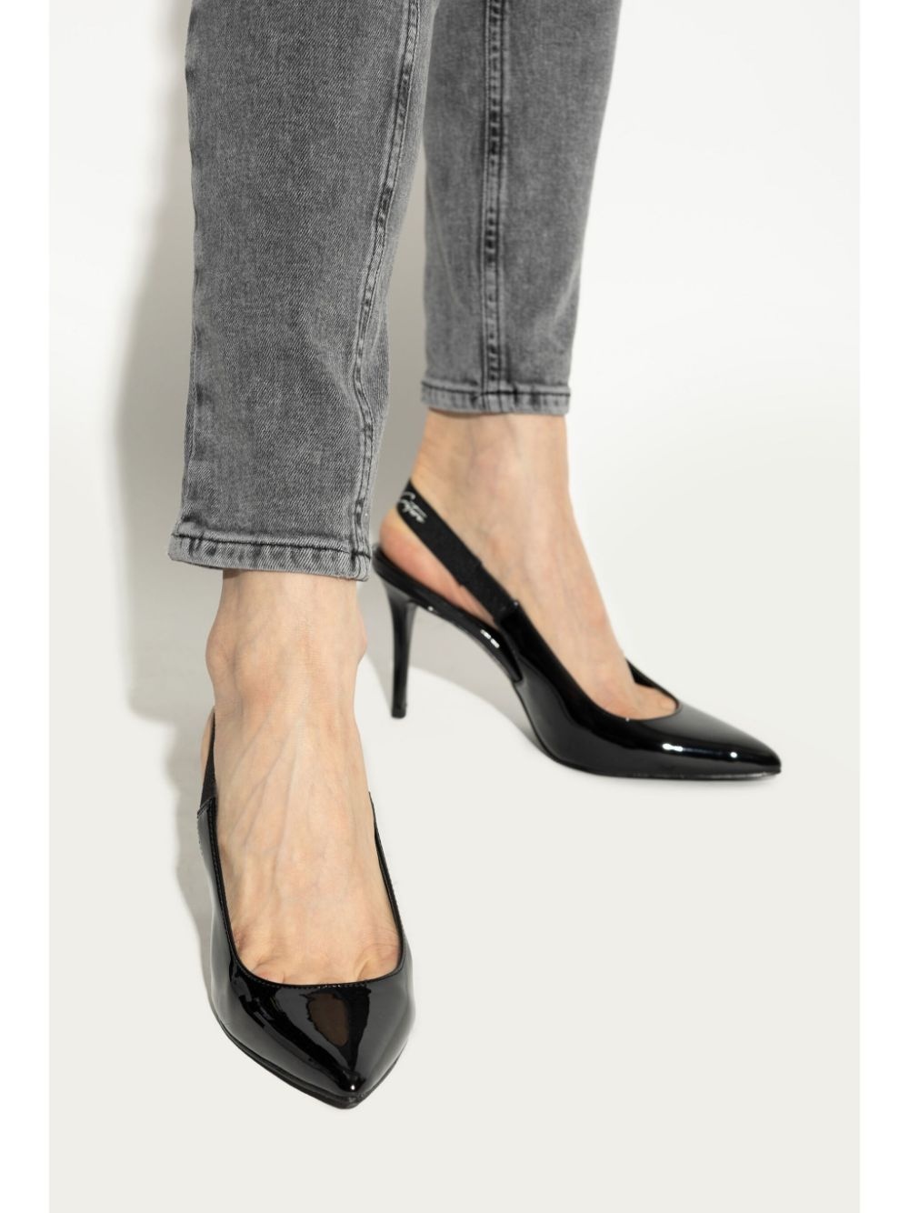 logo slingback pumps - 2