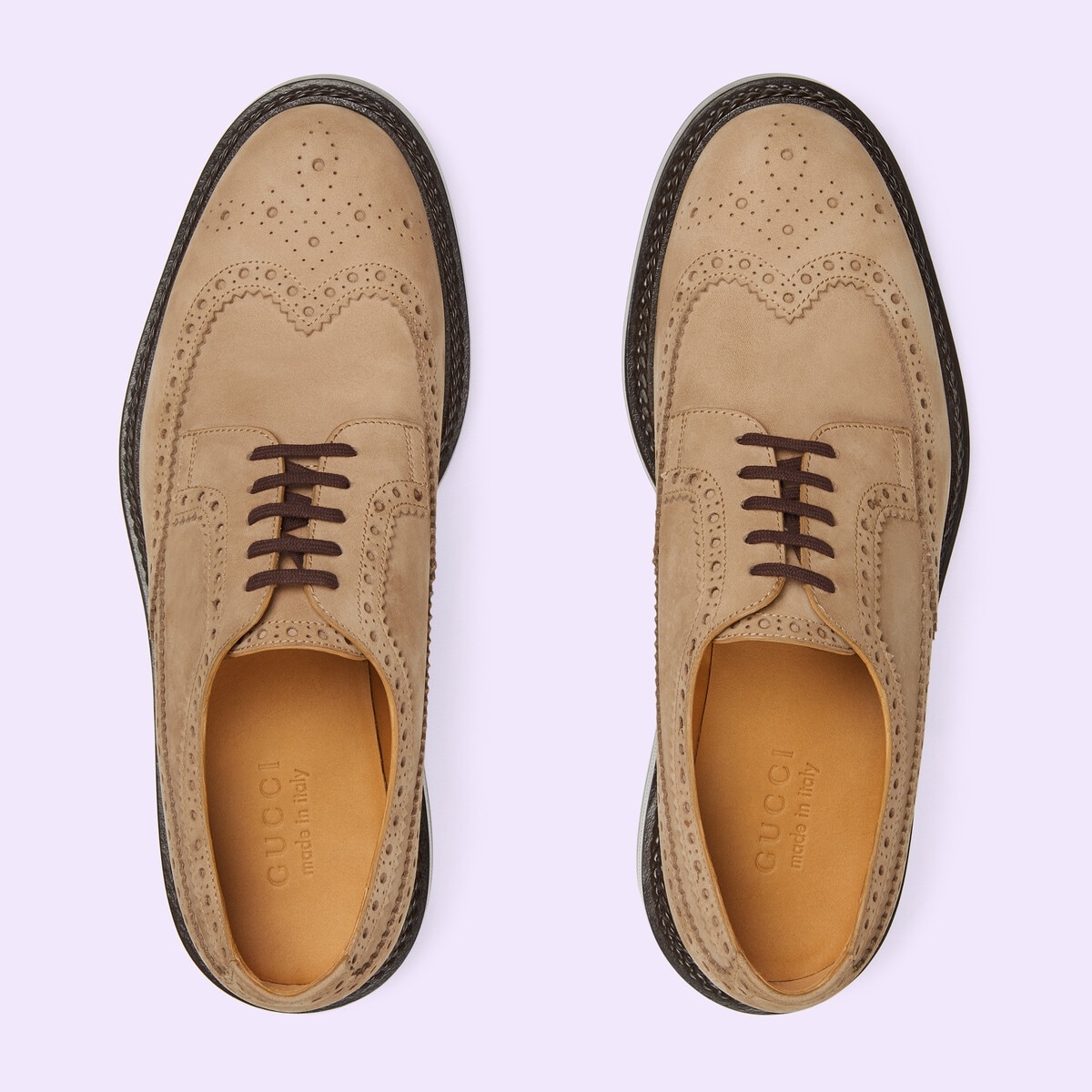 Men's lace-up shoe with brogue details - 5