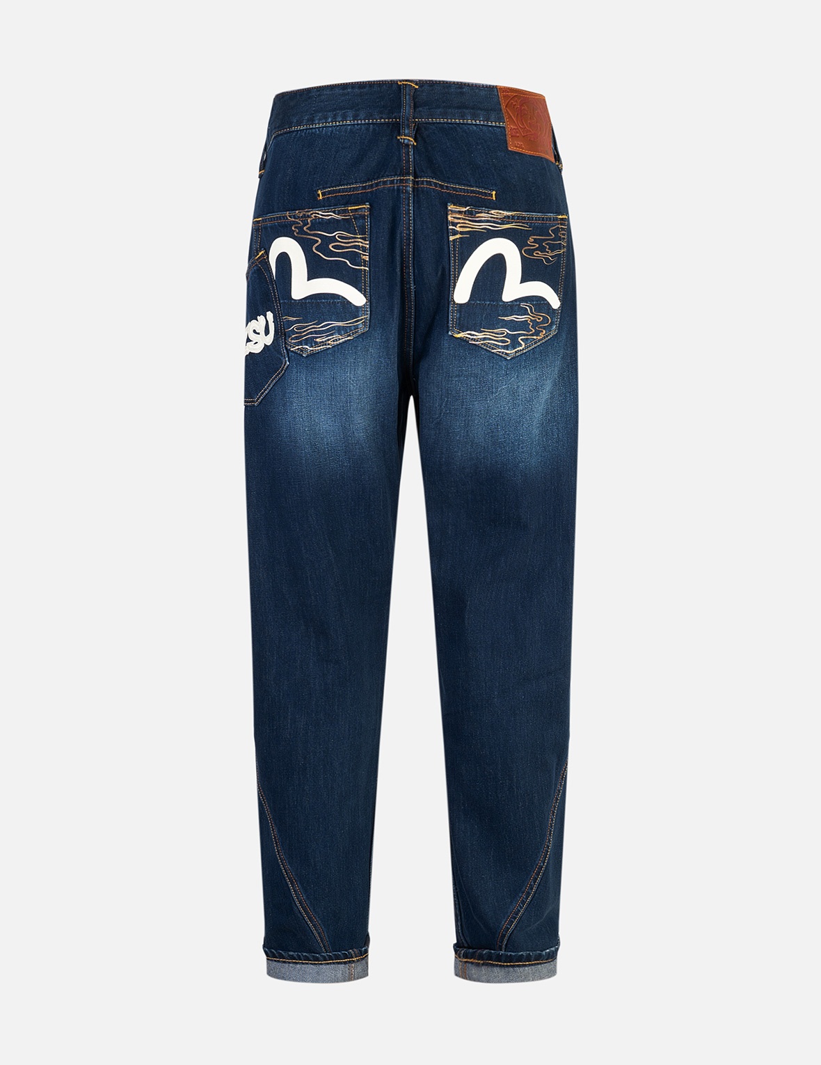 SEAGULL AND LOGO PRINT 3D FIT JEANS - 2