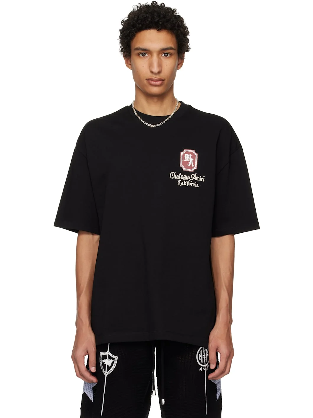 Black MA Chateau Oversized T-shirt - 1