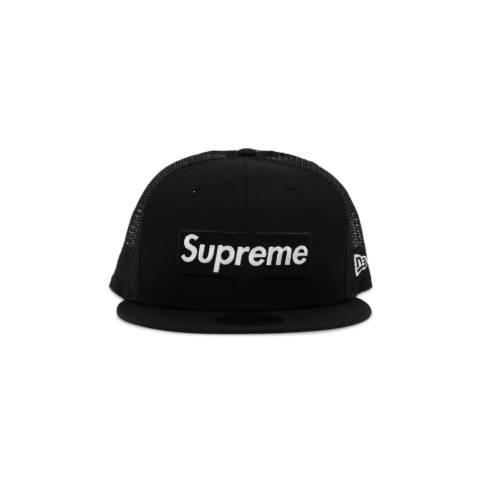 Supreme x New Era Box Logo Mesh Back 'Black' - 1