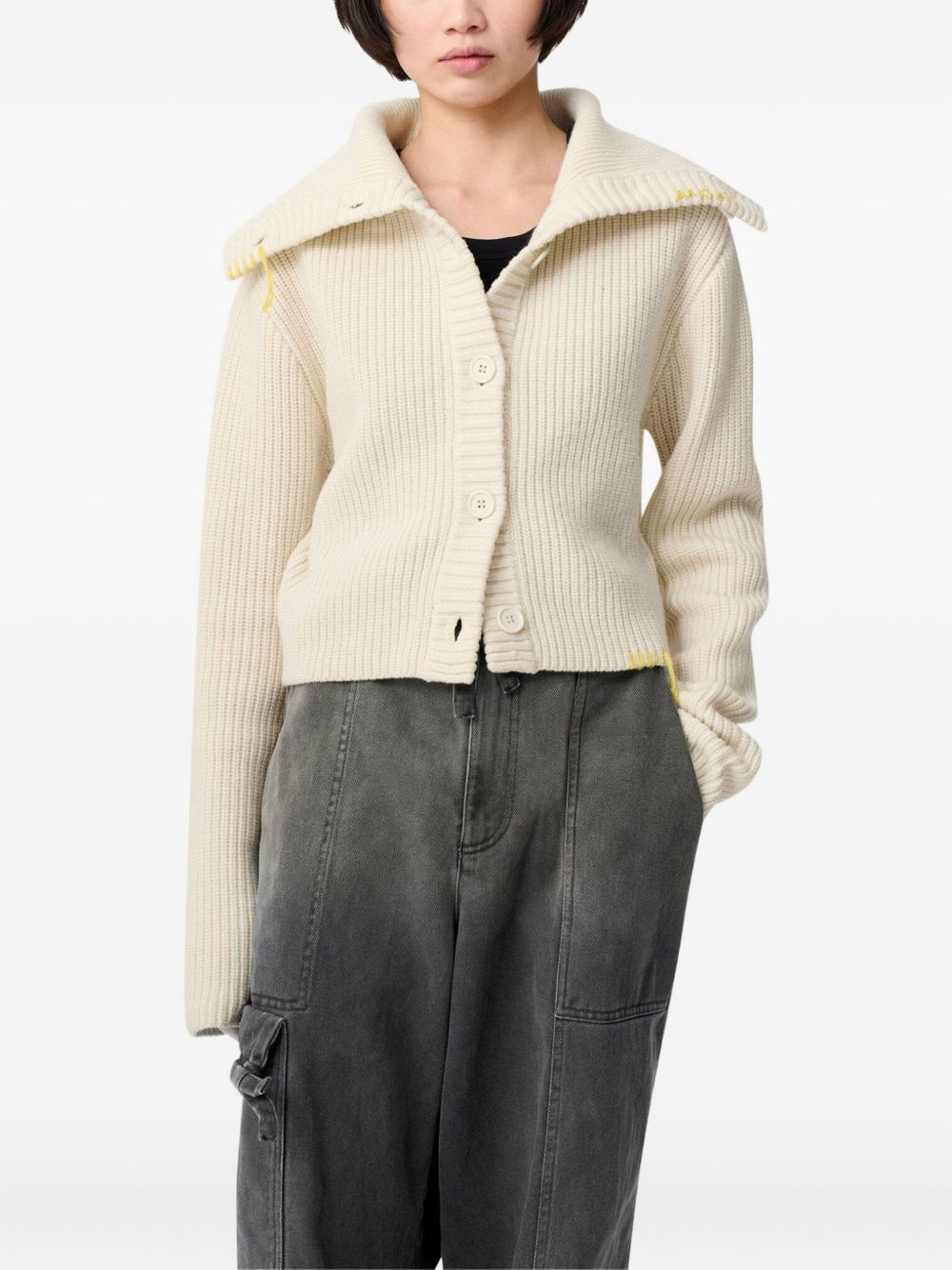 Celine ribbed cardigan - 3