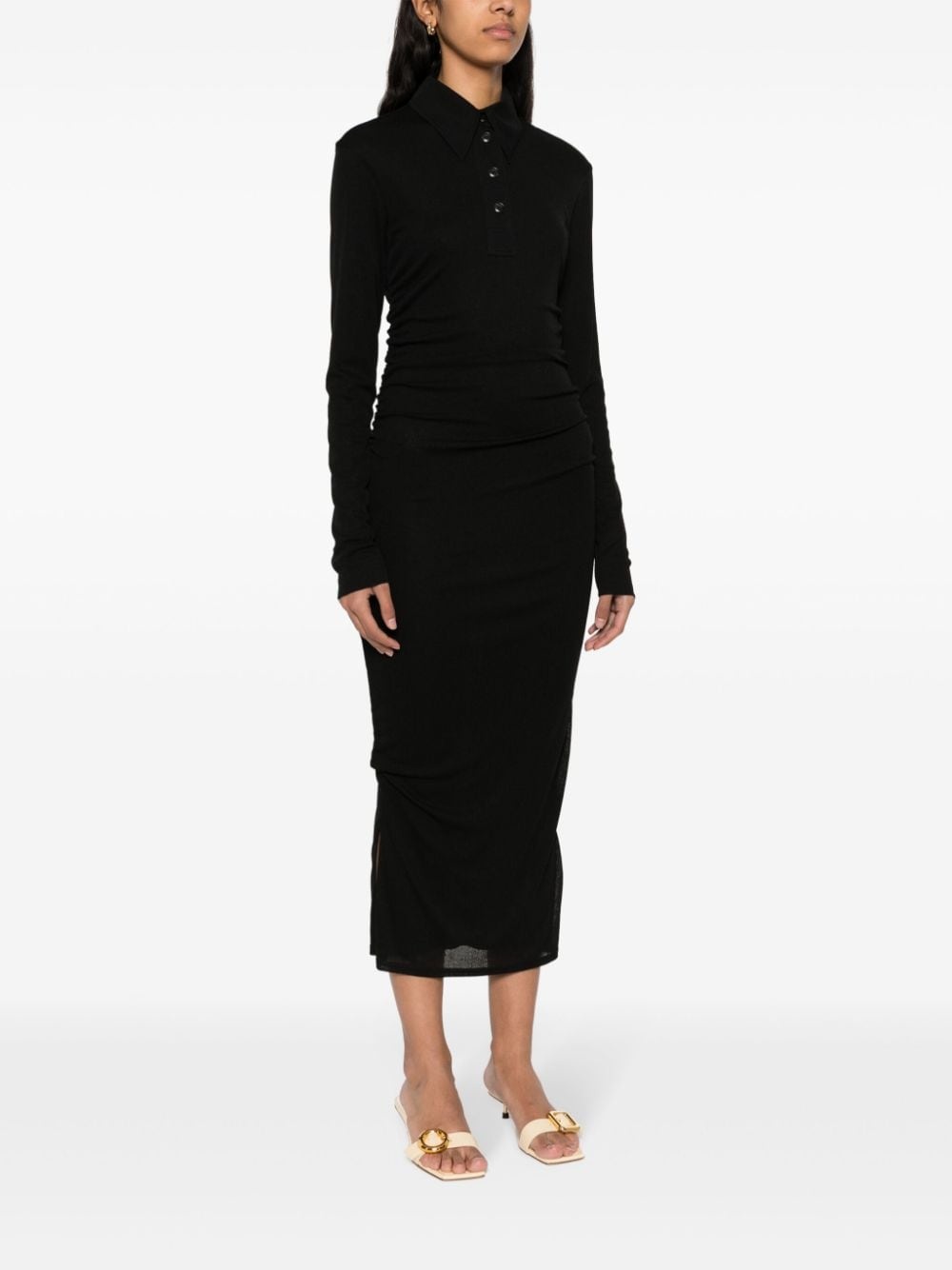Verity ruched maxi dress - 3