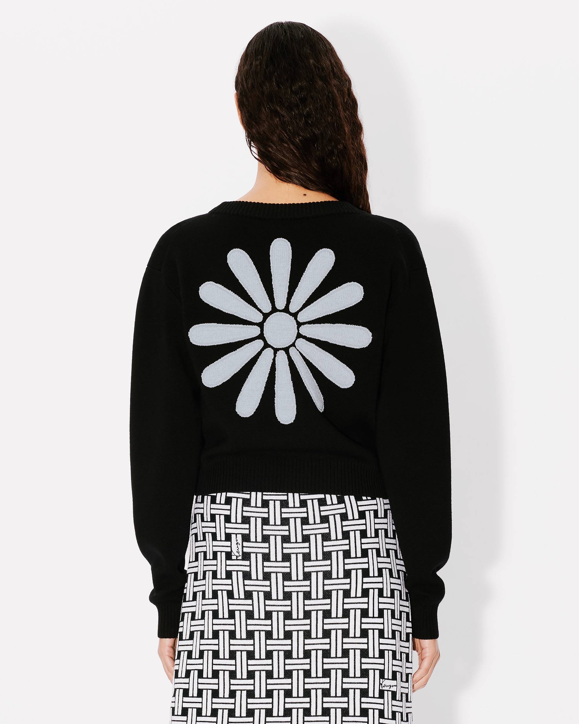 'KENZO Marguerite' embroidered wool cardigan - 4