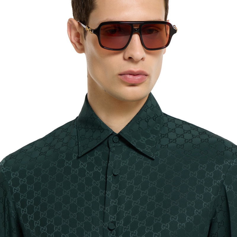 GG silk jacquard shirt 5