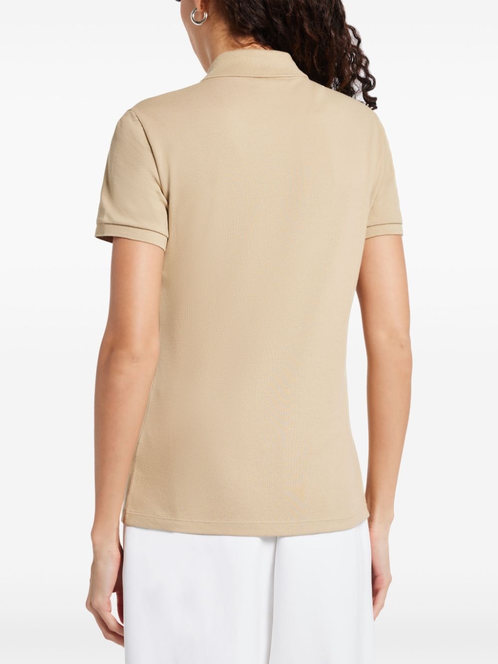 logo-appliqué polo shirt - 4