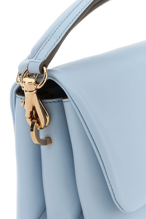 Tod's Powder blue leather micro T Timeless handbag