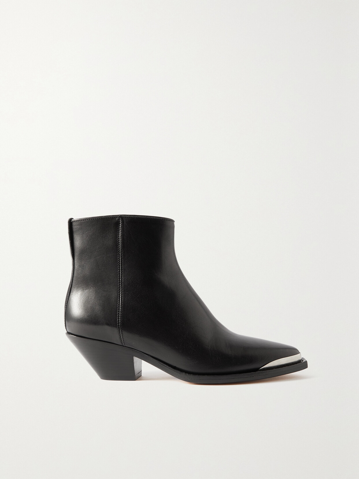 Adnae Embellished Leather Ankle Boots - 1
