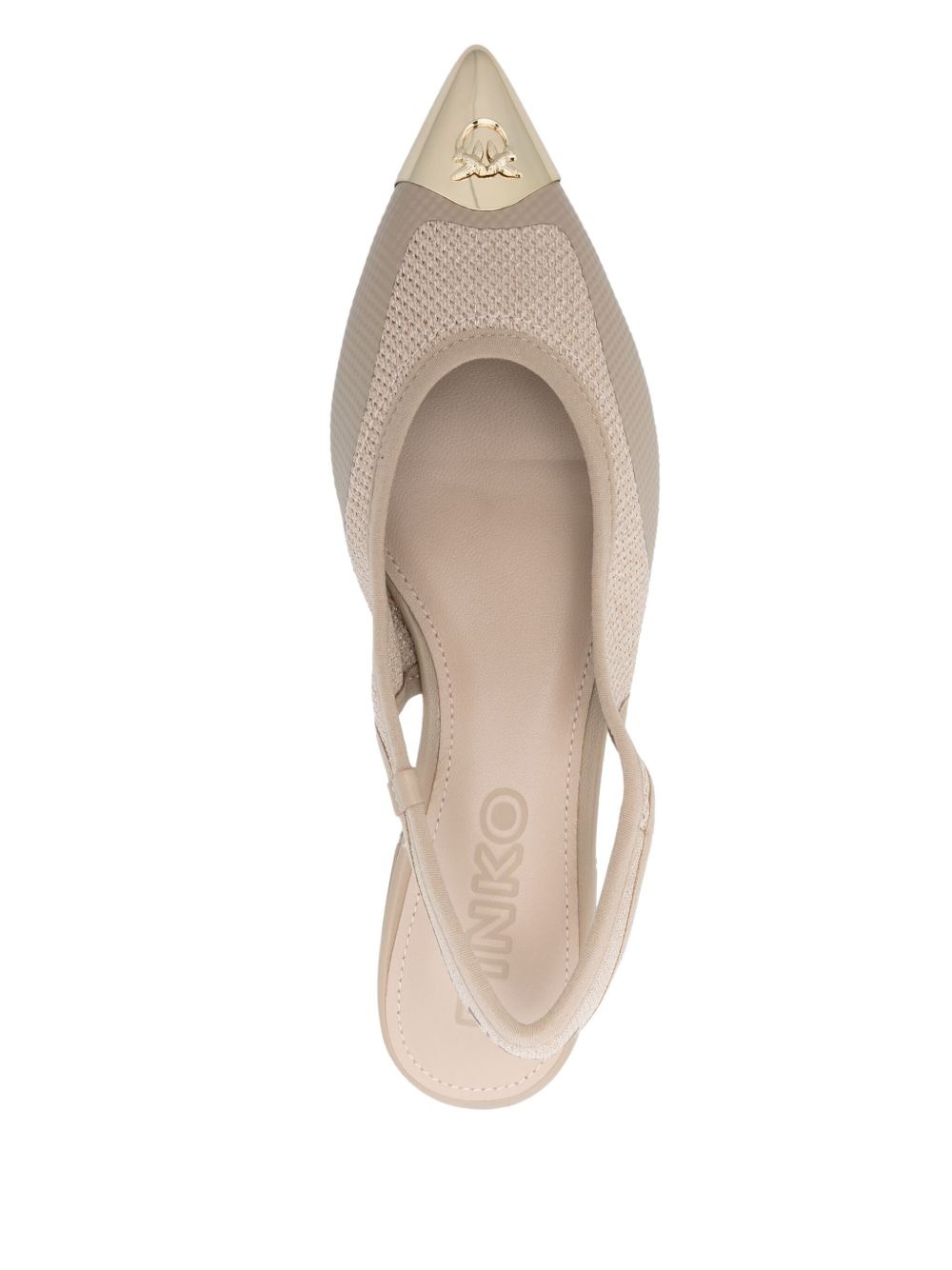 lurex-detail ballet flats - 4