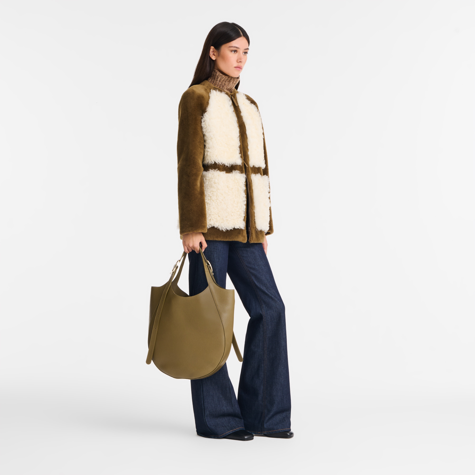 Le Foulonné XL Tote bag Caper - Leather - 2