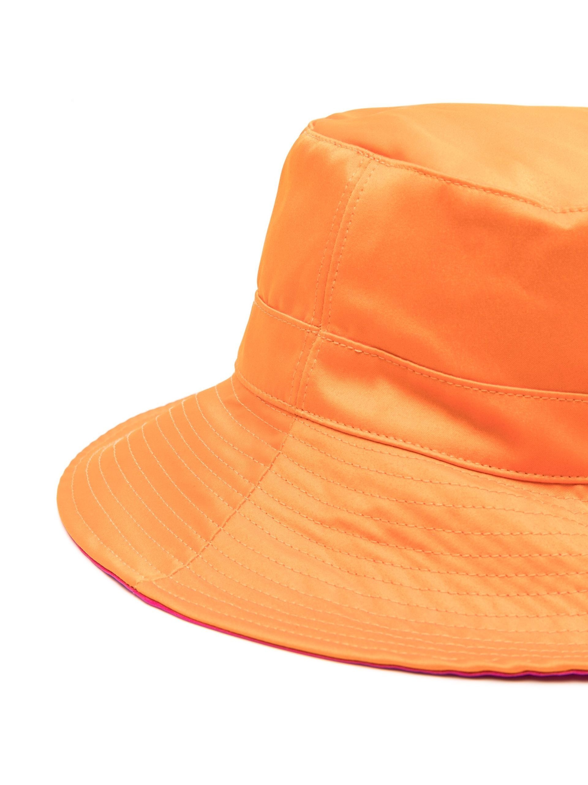 Orange Logo Patch Bucket Hat - 2