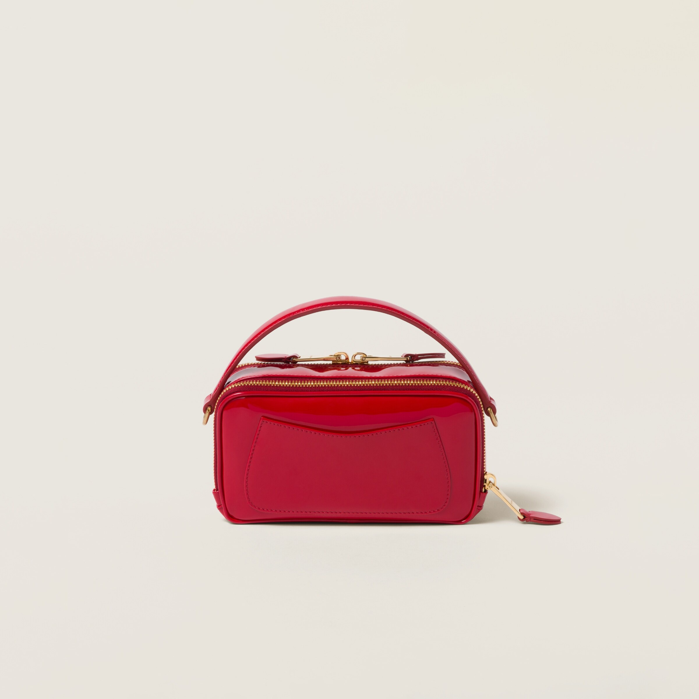 Leather and patent leather shoulder bag - 3