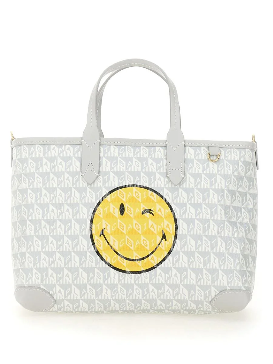 Anya Hindmarch "I Am A Plastic Bag Wink" Tote Bag Xs - 1