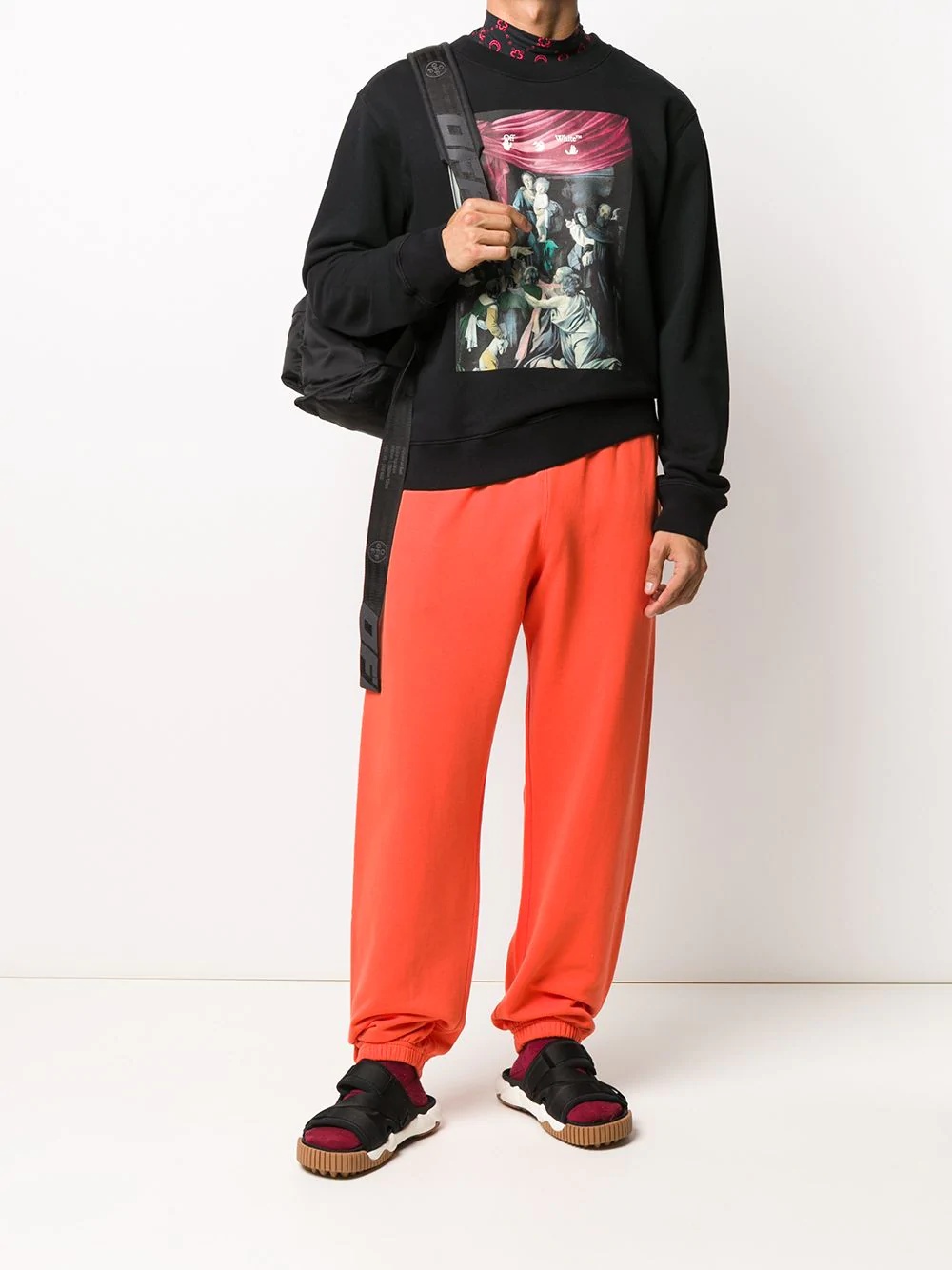 Stencil Arrow print track pants - 2