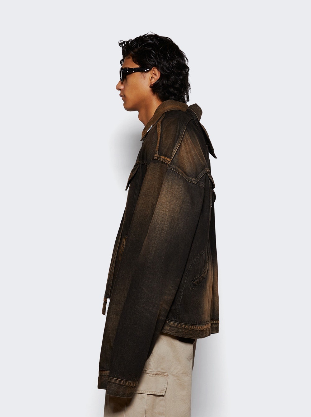 Both Fronts Denim Jacket Black - 4