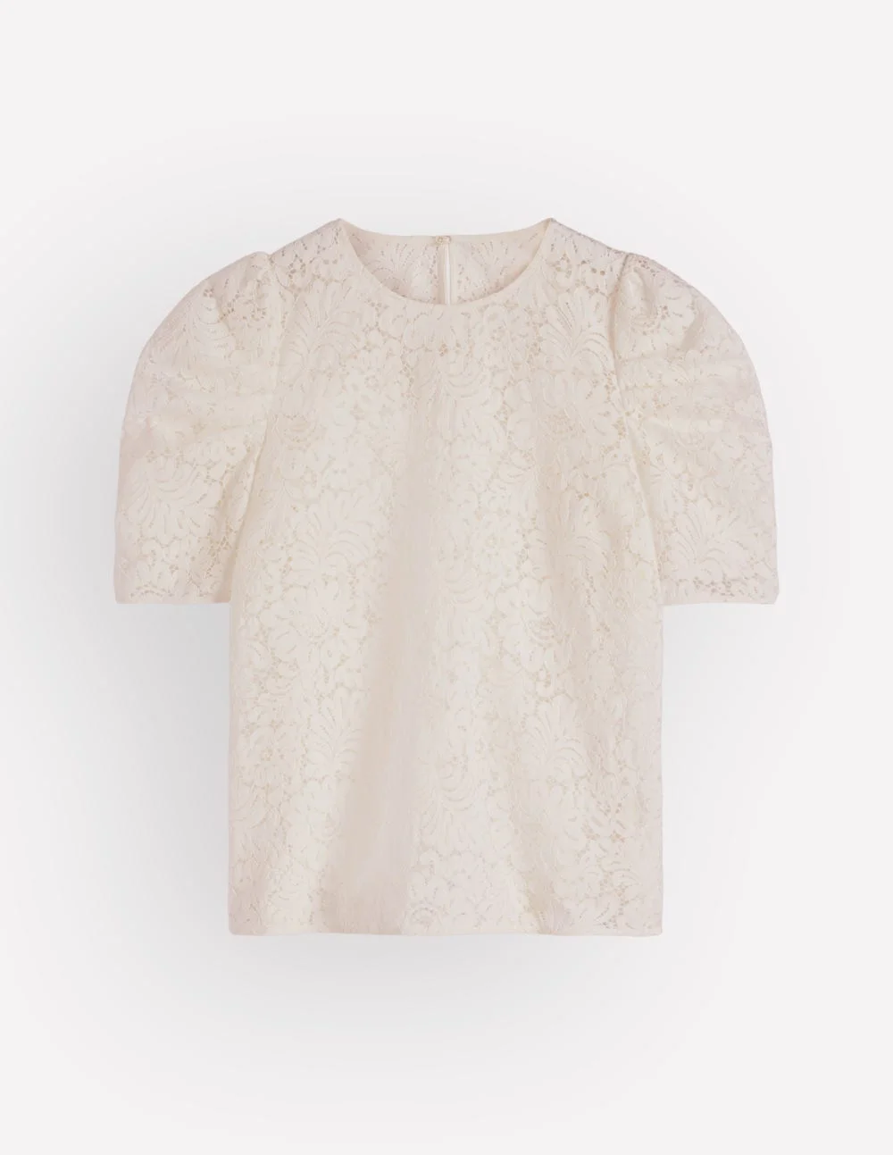 Lace T-shirt-IVORY - 1