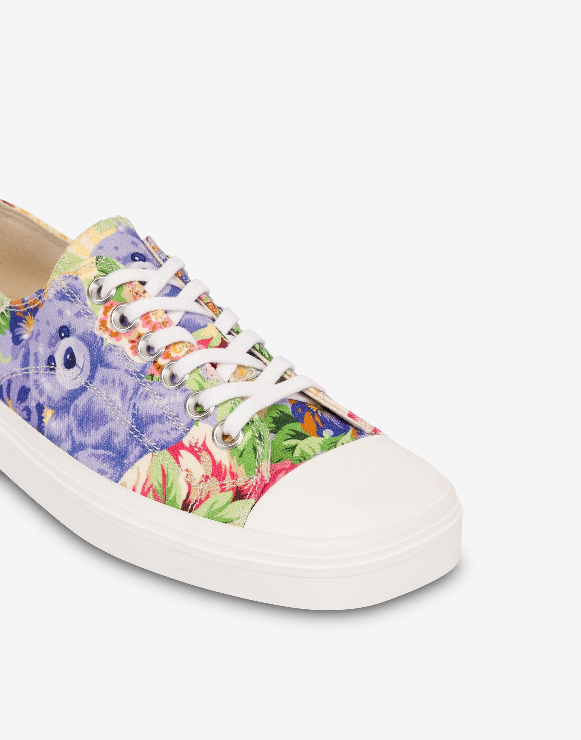 PRINTED CANVAS SNEAKERS - 3