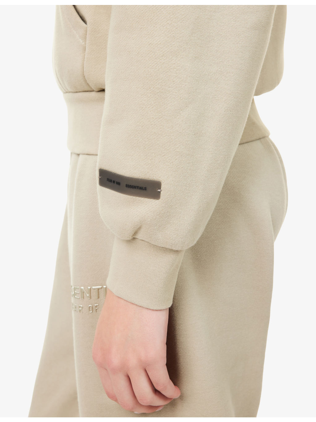 Embossed-Branding Classic-Fit Cotton-Blend Hoody - 5