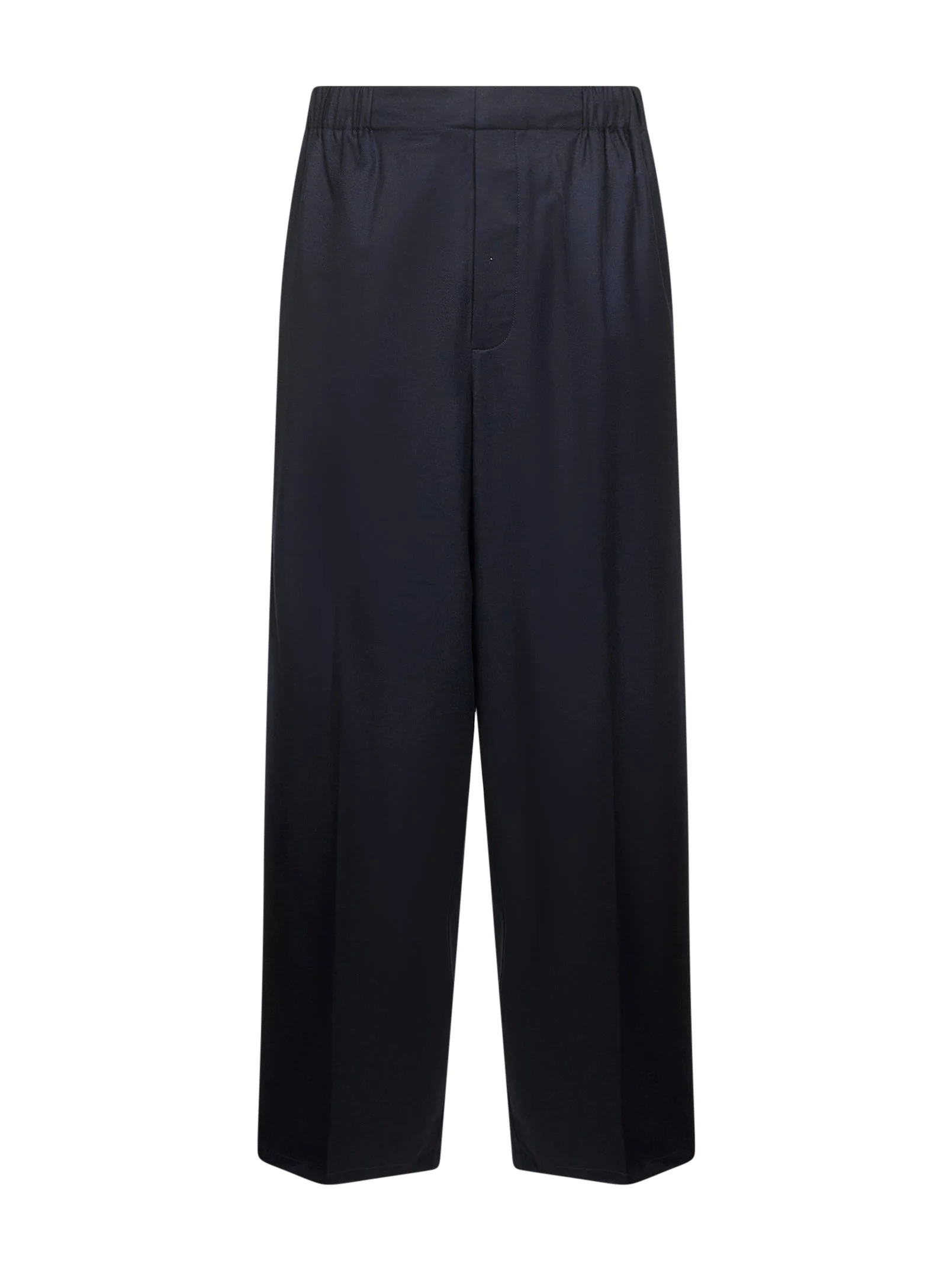 Blue wool relaxed tailored The Gio pants - 1