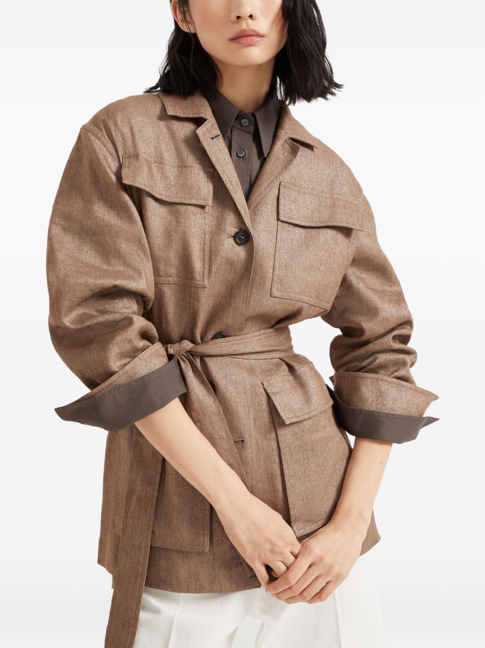 belted jacket - 5