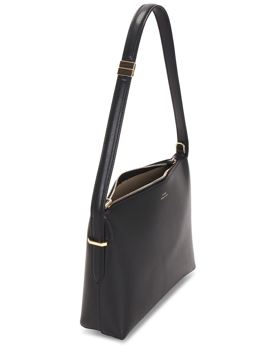 Leather Scoop Wristlet Bag - 4