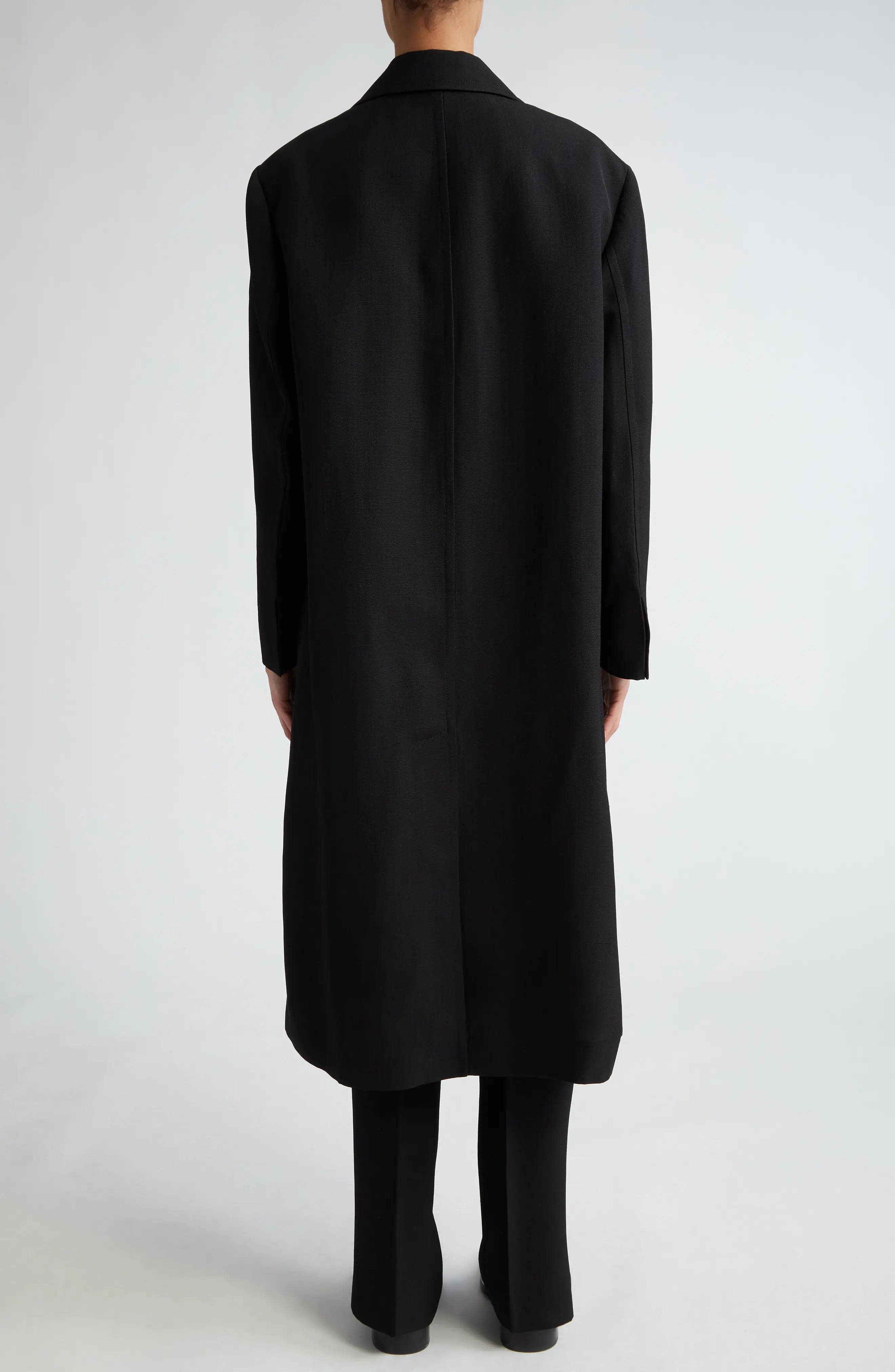 Hammered Disc Longline Coat - 2