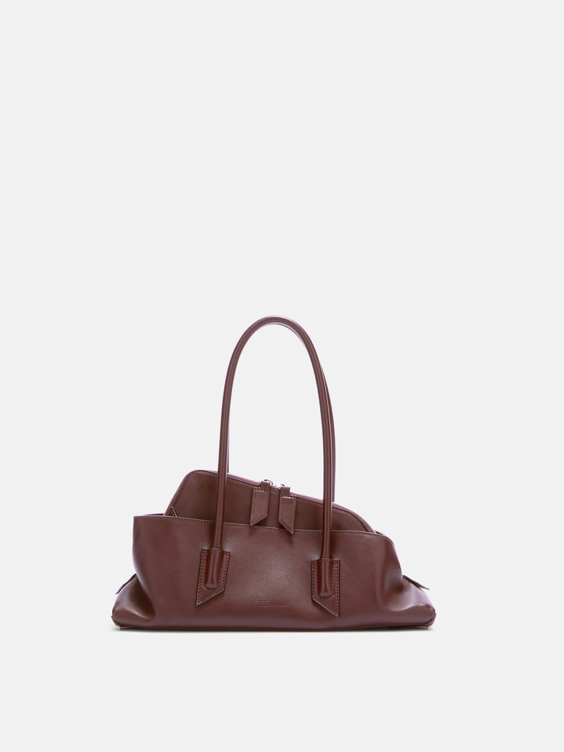 ''LA PASSEGGIATA SMALL'' DARK BROWN TOP HANDLE 1