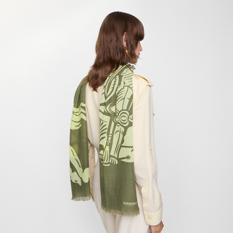 Wide EKD Wool Scarf 3