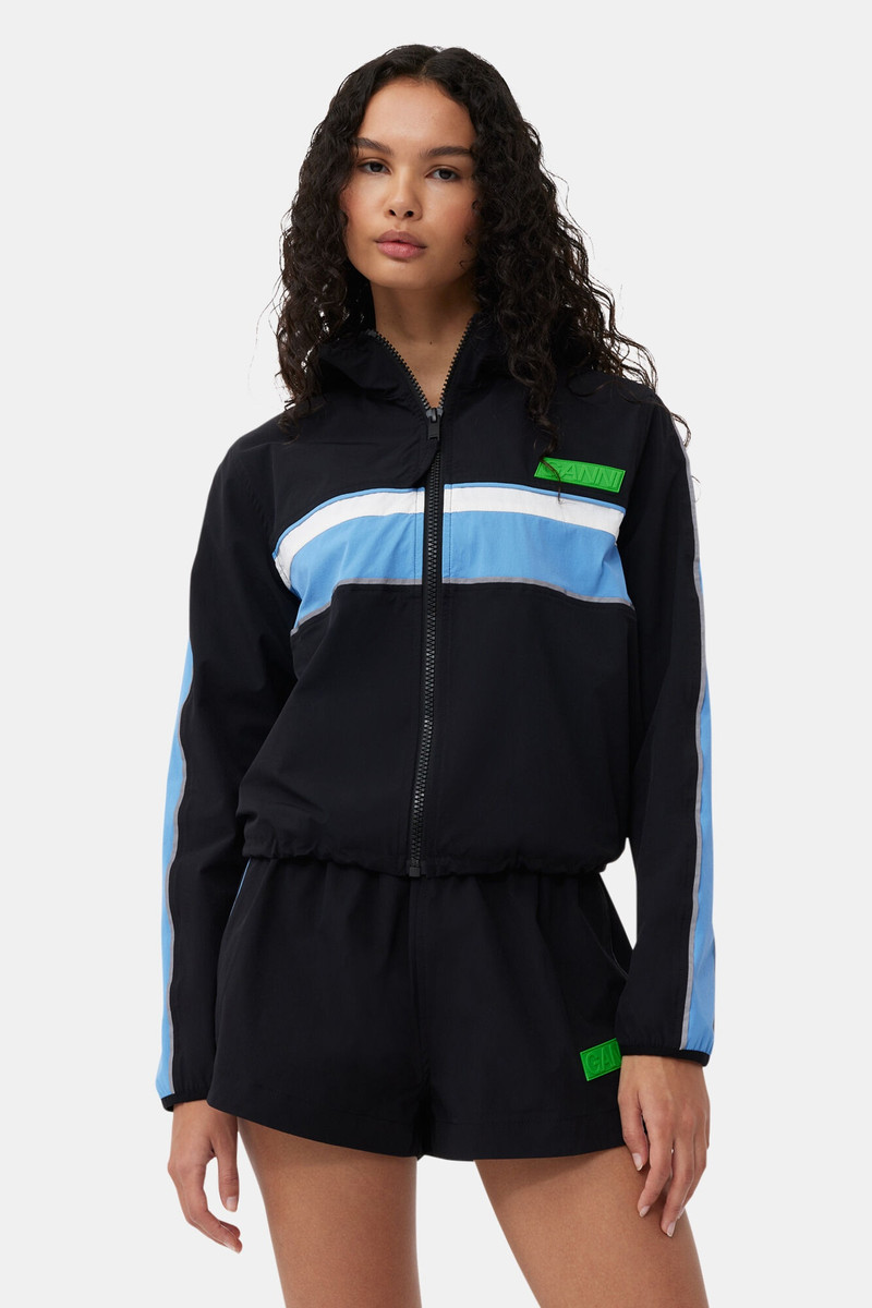 GANNI STRETCH SHELL TRACKSUIT JACKET outlook
