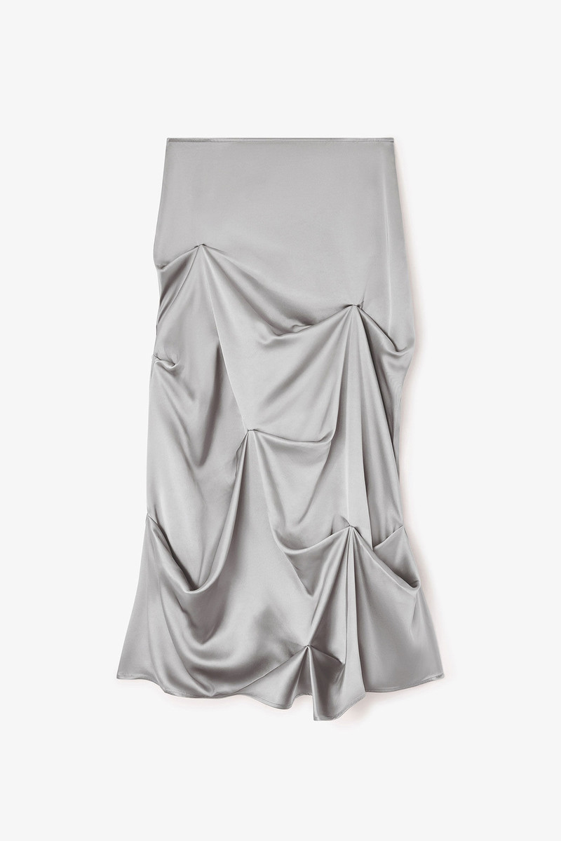 GREY DRAPED SKIRT 1