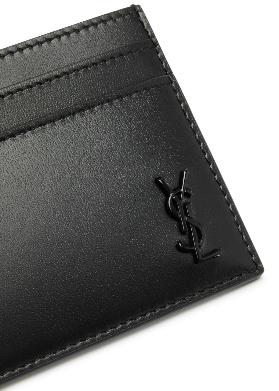 Saint Laurent Cassandre Leather Card Holder - 3