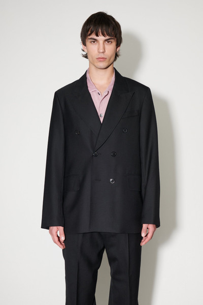 Our Legacy Unconstructed DB Blazer Black Panama Wool outlook
