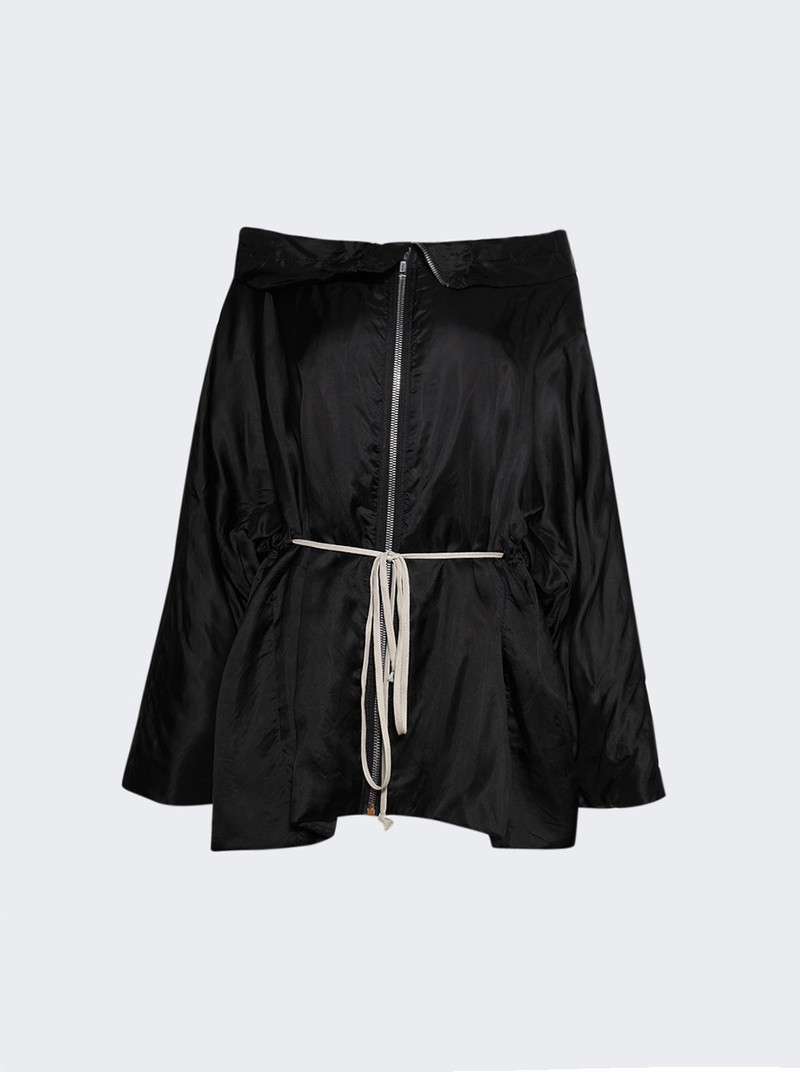 Zip Front Hooded Jacket Black 1