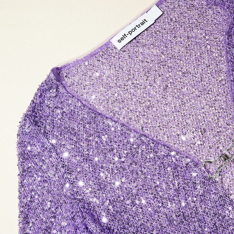 Purple Beaded Cardigan 4