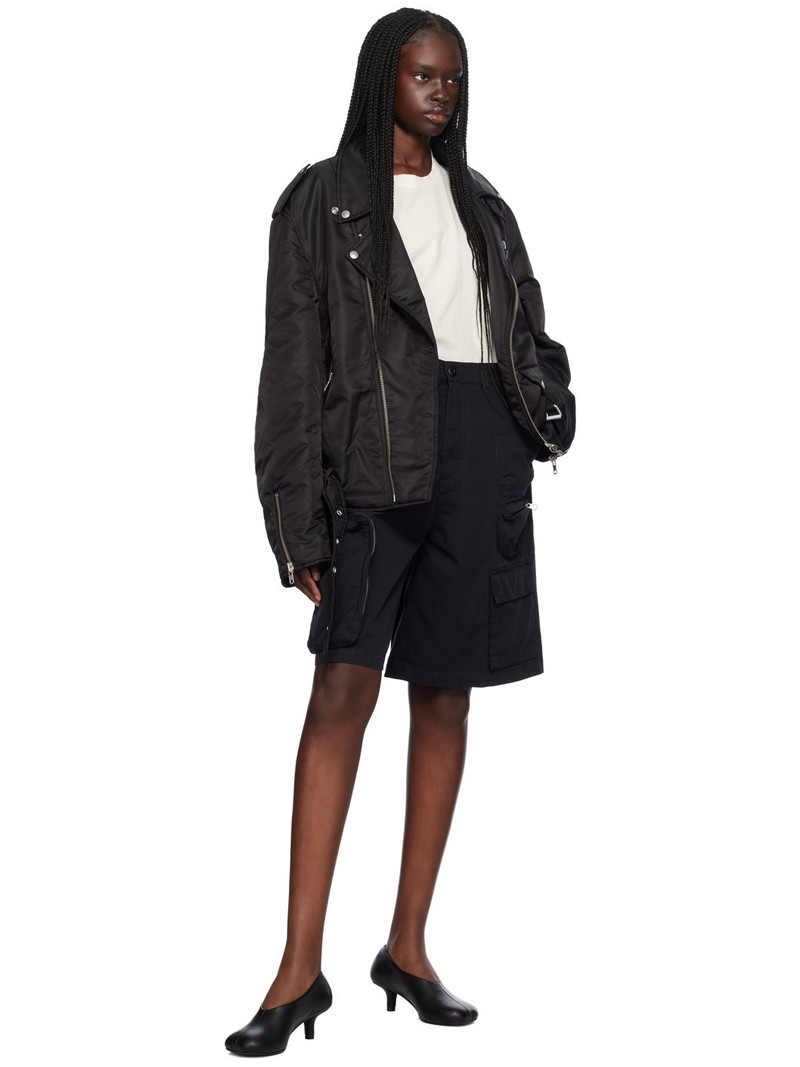 MM6 Maison Margiela Black Cotton Shorts outlook