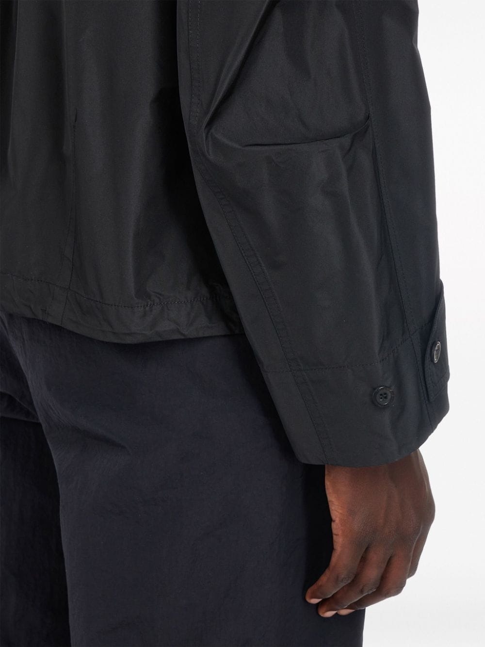 drawstring-hem hooded jacket - 6