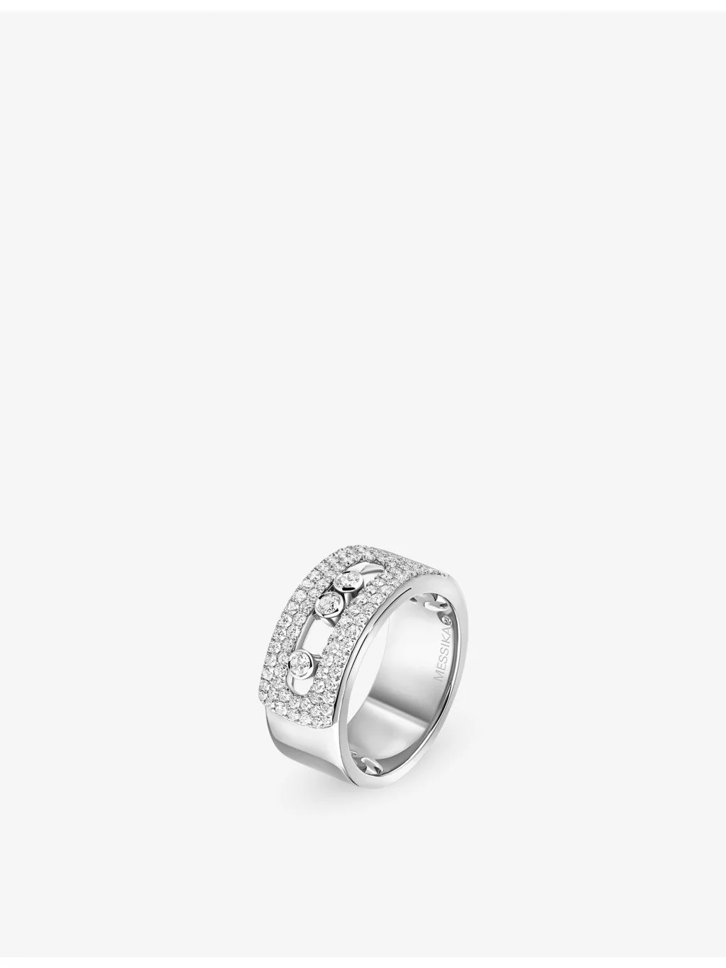 Move Noa Large Pave 18ct Gold And 0.73ct Diamond Ring - 1