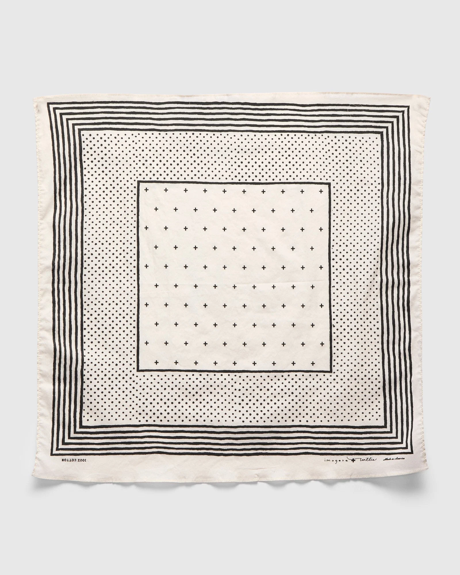 Vintage Bandana in White - 1