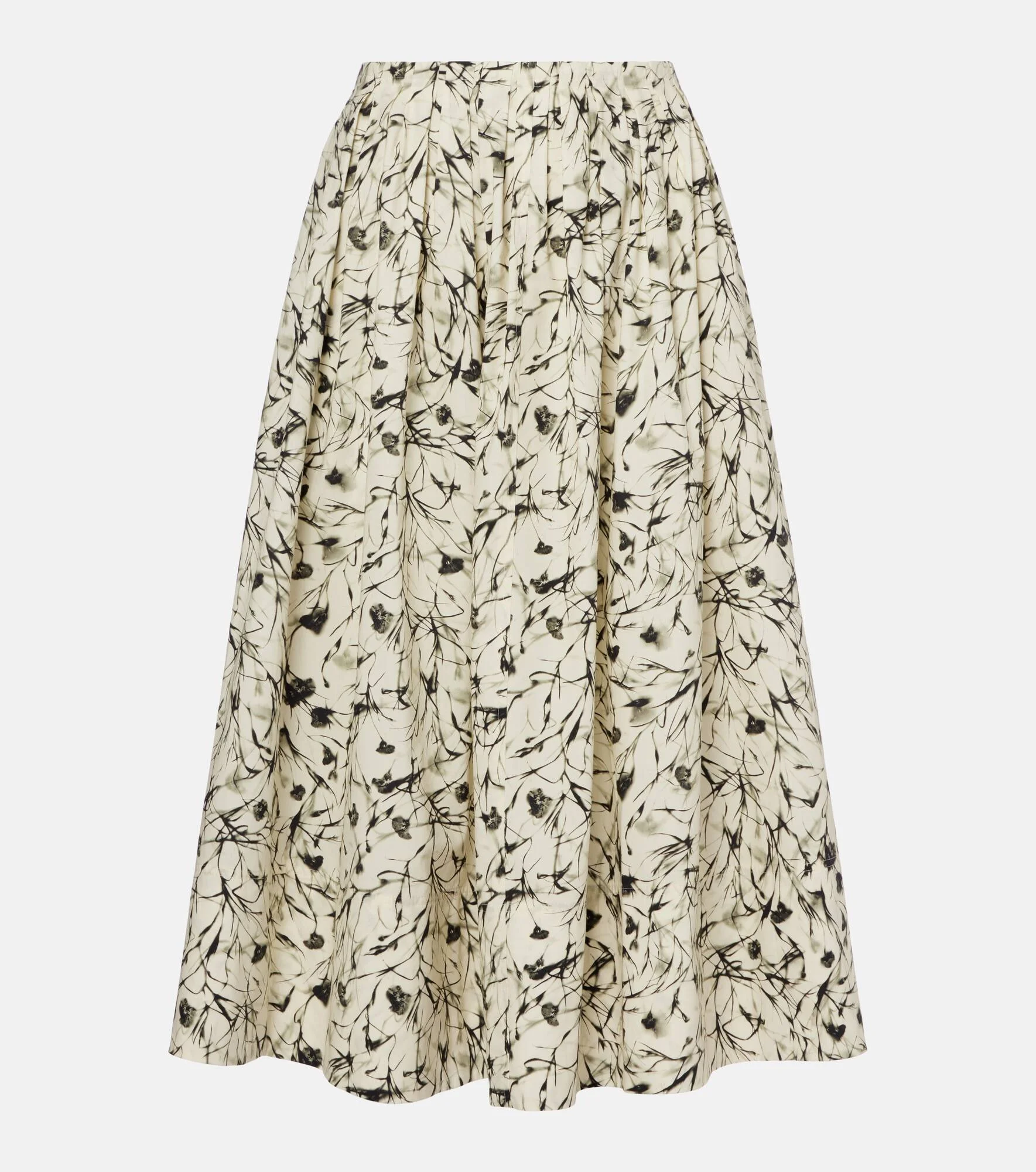 White Label Austin cotton poplin midi skirt - 1
