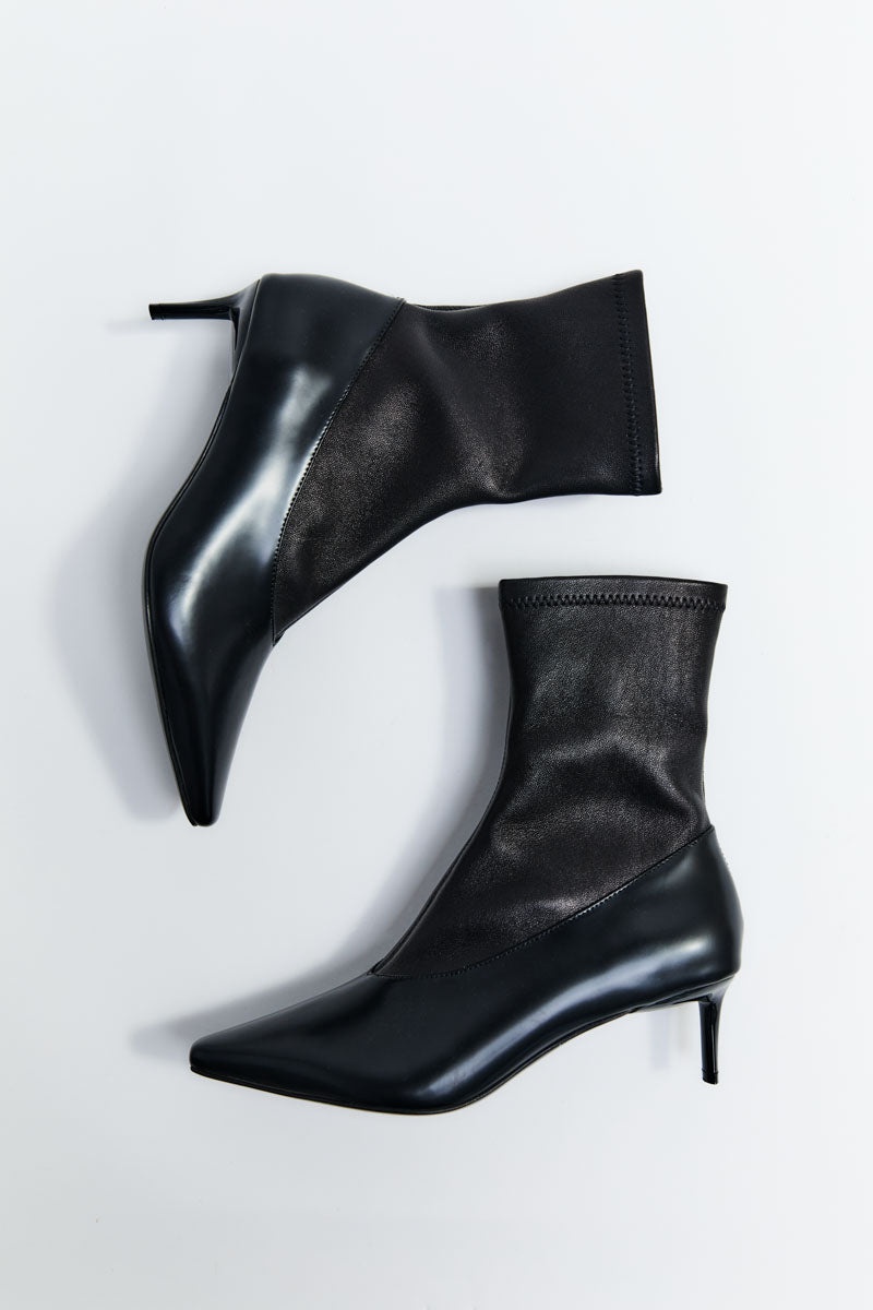 Sock Ankle Boot - Black - 6