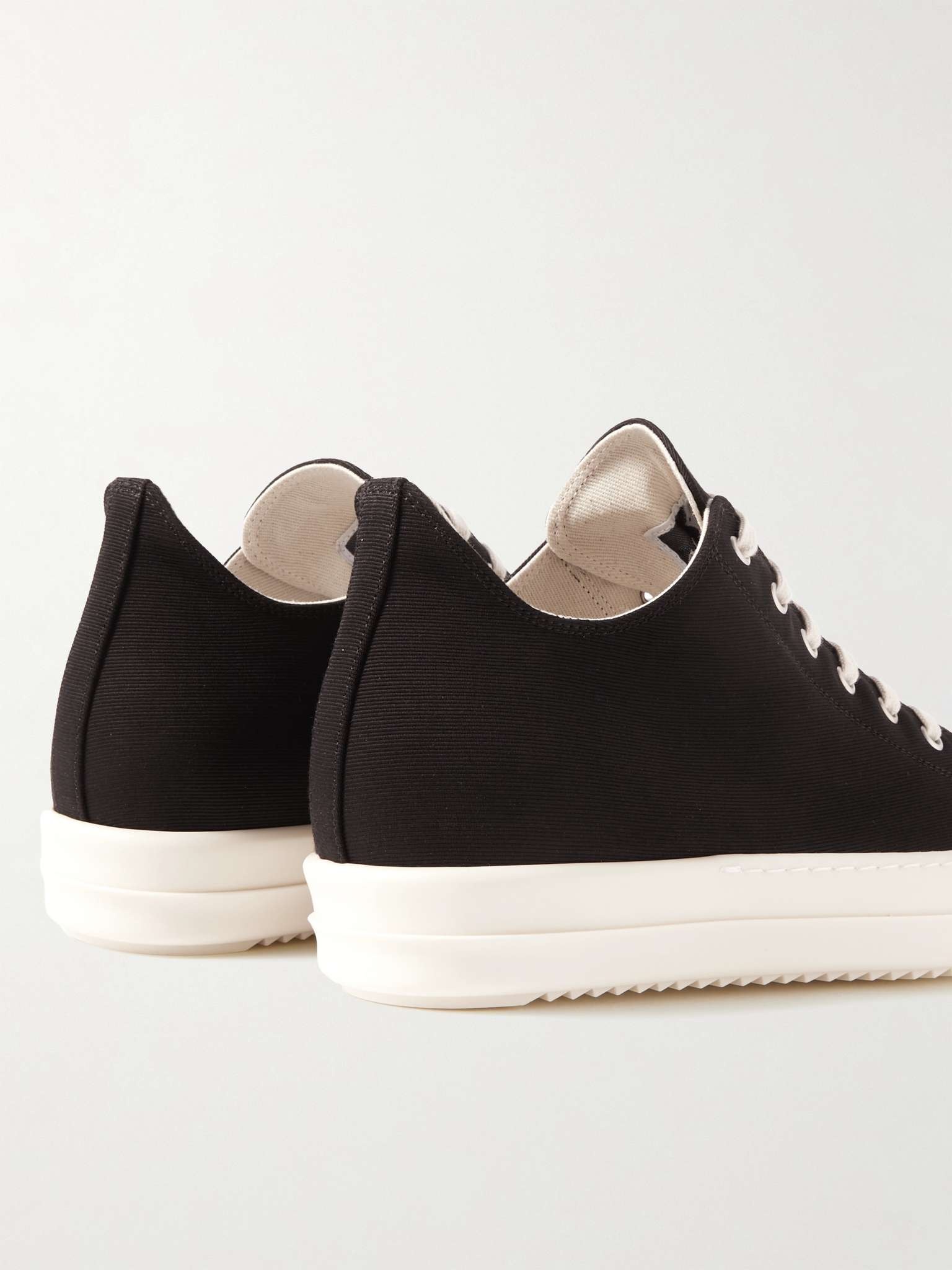 Rubber-Trimmed Twill Sneakers - 5